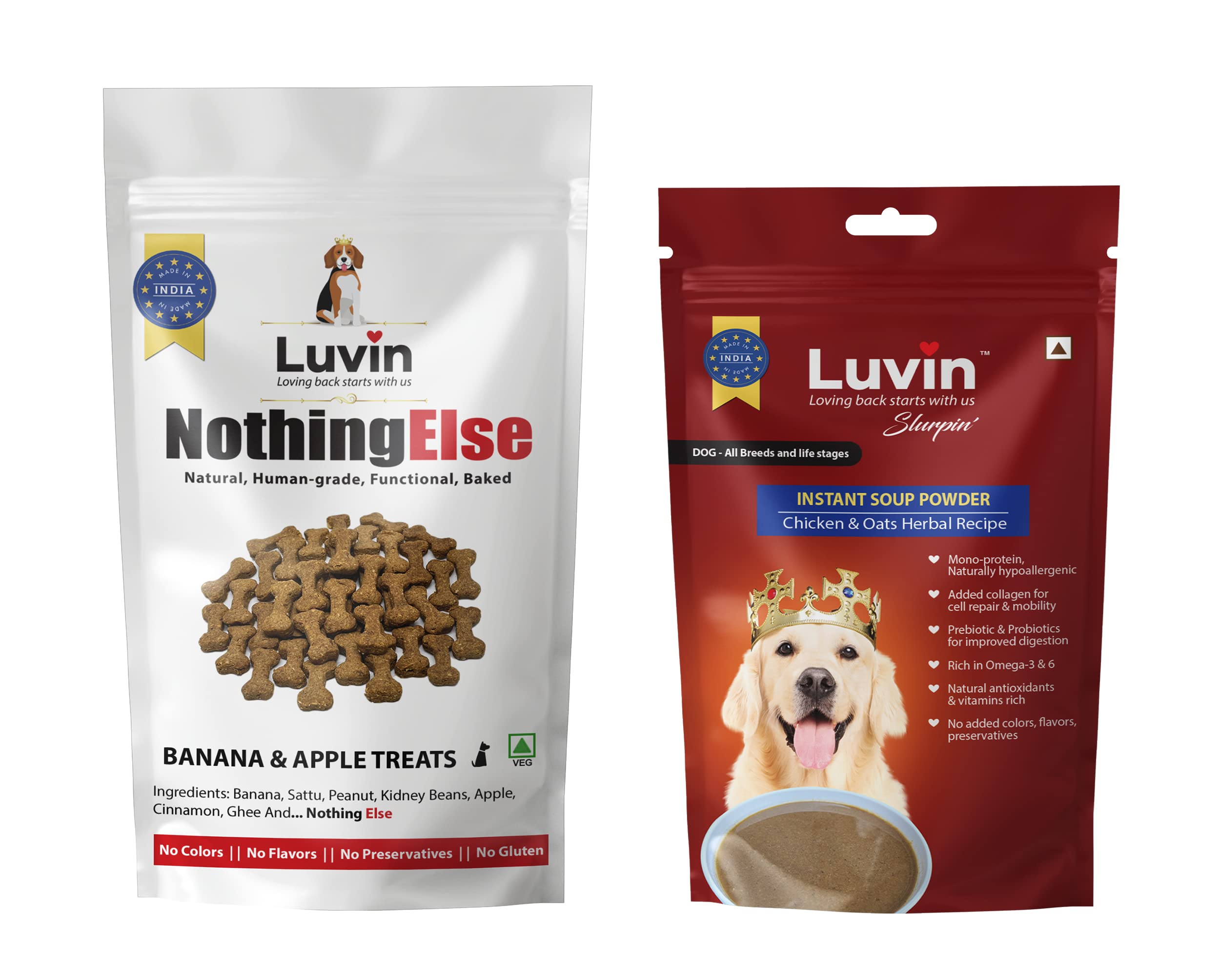 See full amazon price history chart for Luvin Nothing Else Human-Grade Treats for Dogs - Banana & Apple Treats - 150g and LUVIN Slurpin Instant Soup Powder | Chicken & Oats | for Dogs 120g Luvin Nothing Else Human-Grade Treats for Dogs - Banana & Apple Treats - 150g and LUVIN Slurpin Instant Soup Powder | Chicken & Oats | for Dogs 120g (B09TRMZ653) Amazon Price History, Amazon Price Tracker