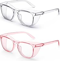 Vista 15 de Lentes de seguridad elegantes, lentes protectores transparentes antivaho y antiarañazos para hombres y mujeres