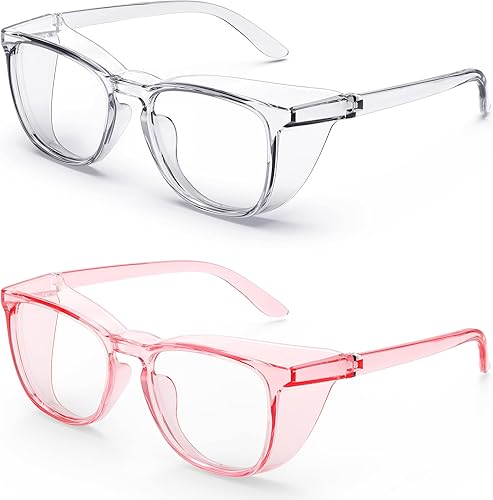 Miniatura 15 de Lentes de seguridad elegantes, lentes protectores transparentes antivaho y antiarañazos para hombres y mujeres