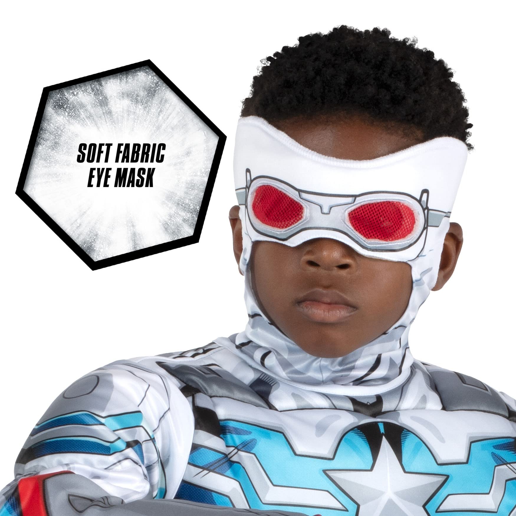 Marvel - Costume da falco di Capitan America dei Vendicatori, per bambini, con licenza ufficiale
