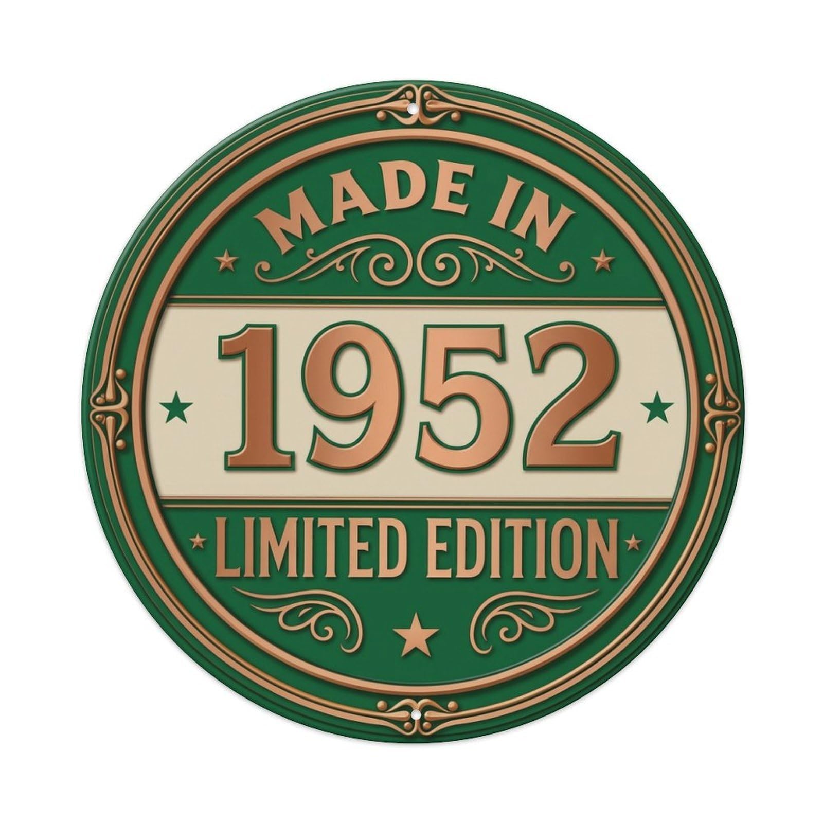 Made In 1952 Limited Edition Metal Tin Sign