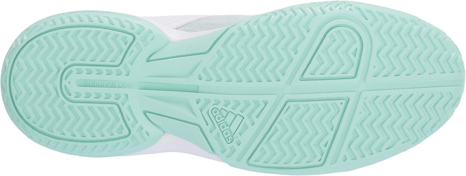 adidas Originals Women's Gymnastics Shoe 6 White/White/Clear Mint