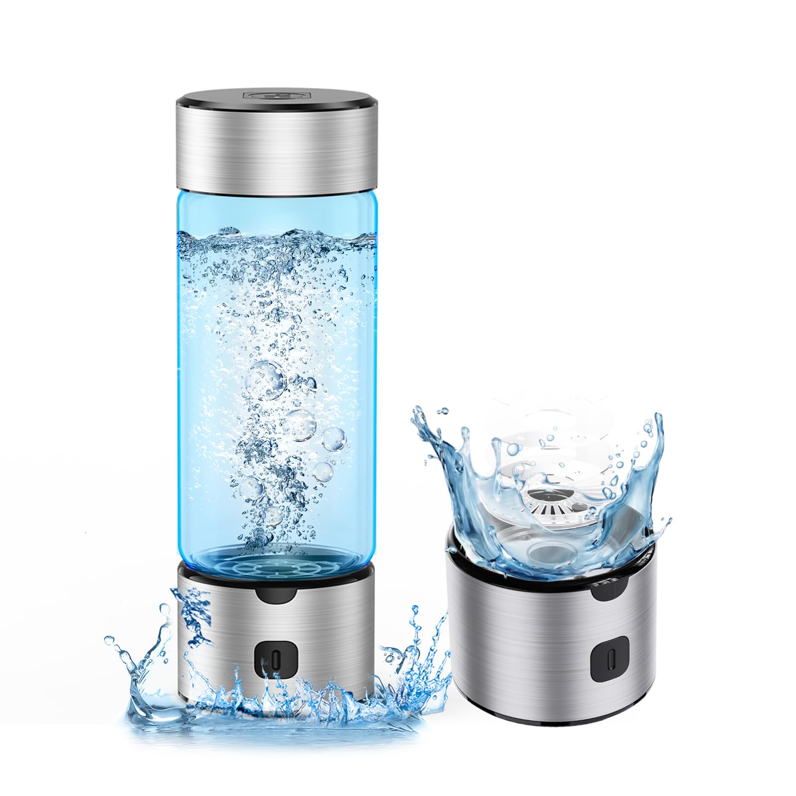 IJEUH Hydrogen Water Bottle, Hydrogen Water Machine with SPE/PEM Tech, Inhalable H2 for Home Office Travel Fitness