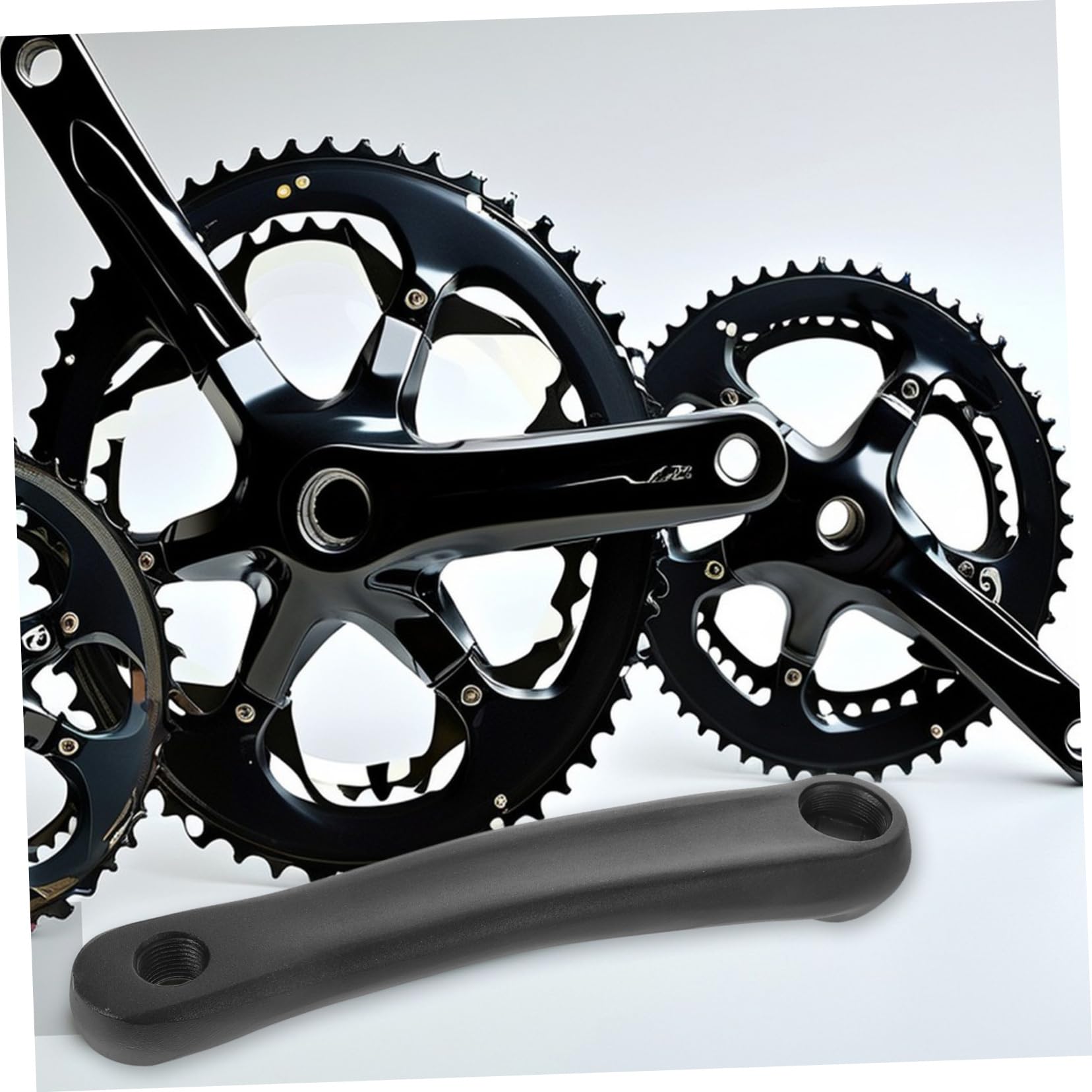 TOYANDONA 2pezzi Pedivelle Bicicletta Sostituzione Braccio Pedivella per Bici Elettrica Motore Centrale Mountain Bike Strada Accessori