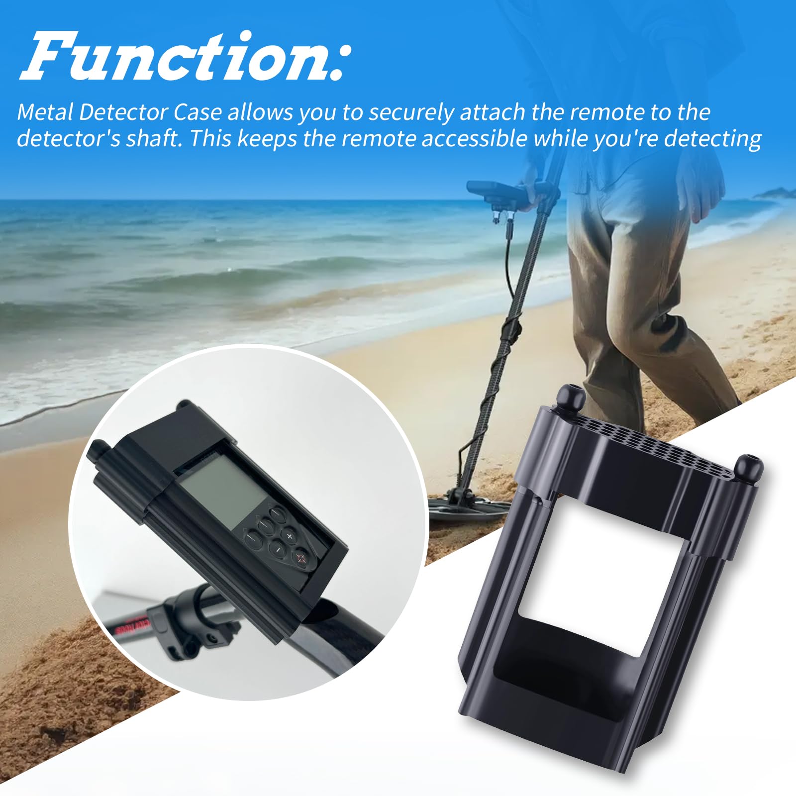 XTPTFABS Accesorio detector de metales/detector de metales con mango derecho compatible con XP Deus ii/XP Deus 2 Eje Deus de control remoto (diestro: solo se utiliza para detectores de metales