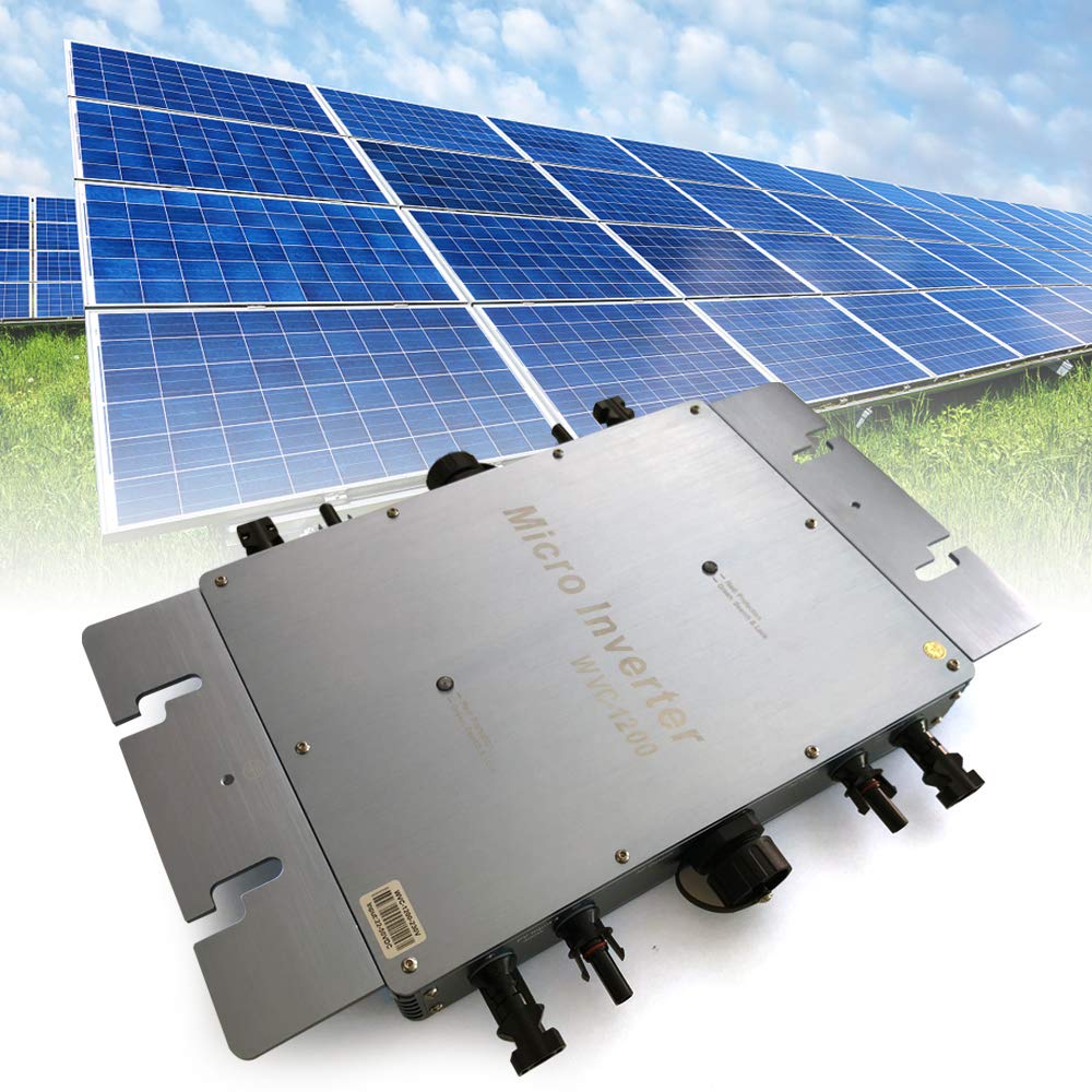 Inverter 1200 W solare microinverter digitale accoppiato a rete solare WVC-1200 IP65 impermeabile