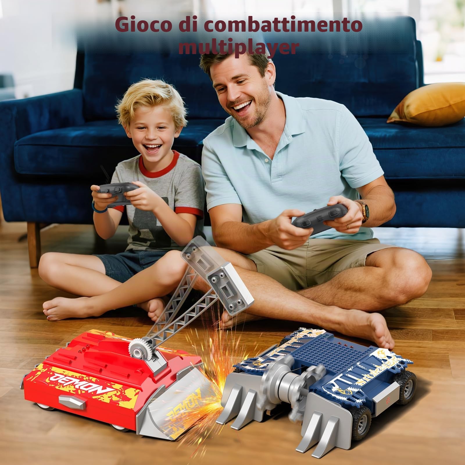 Sunrad BattleBots Arena MAX, Multiplayer Robot Board Game for Kids, Remote Control Toy,for Boys and Girls Ages 8 and Up