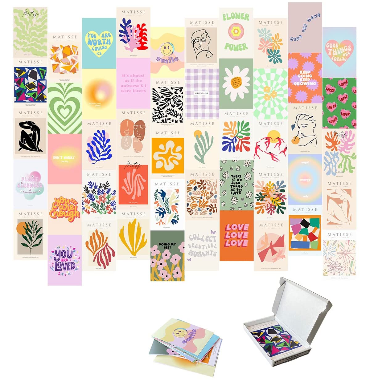 Buy Danish Pastel Room Decor Aesthetic Wall Collage Kit 50PCS ( 4x6