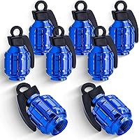 Vista 71 de 4 tapas de vástago de válvula de neumático estilo piscina 8 bolas, cubiertas universales de núcleo de cobre a prueba de polvo para automóviles, SUV