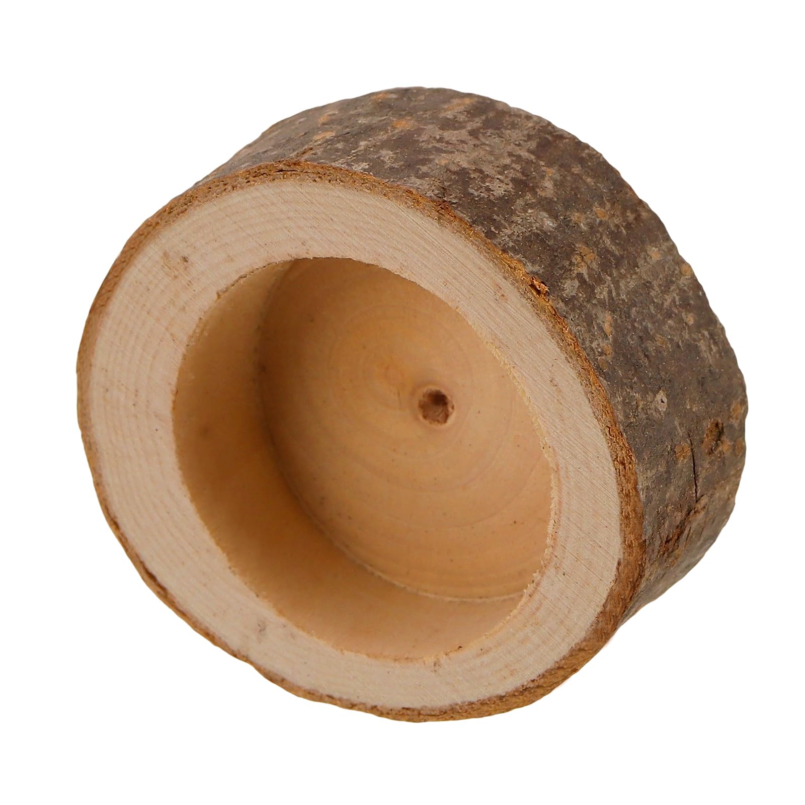 SINJEUN 40 sztuk drewnianych świeczników na podgrzewacze, 6 x 2,5 cm, z drewna, na wesela, święta, imprezy, dekoracje