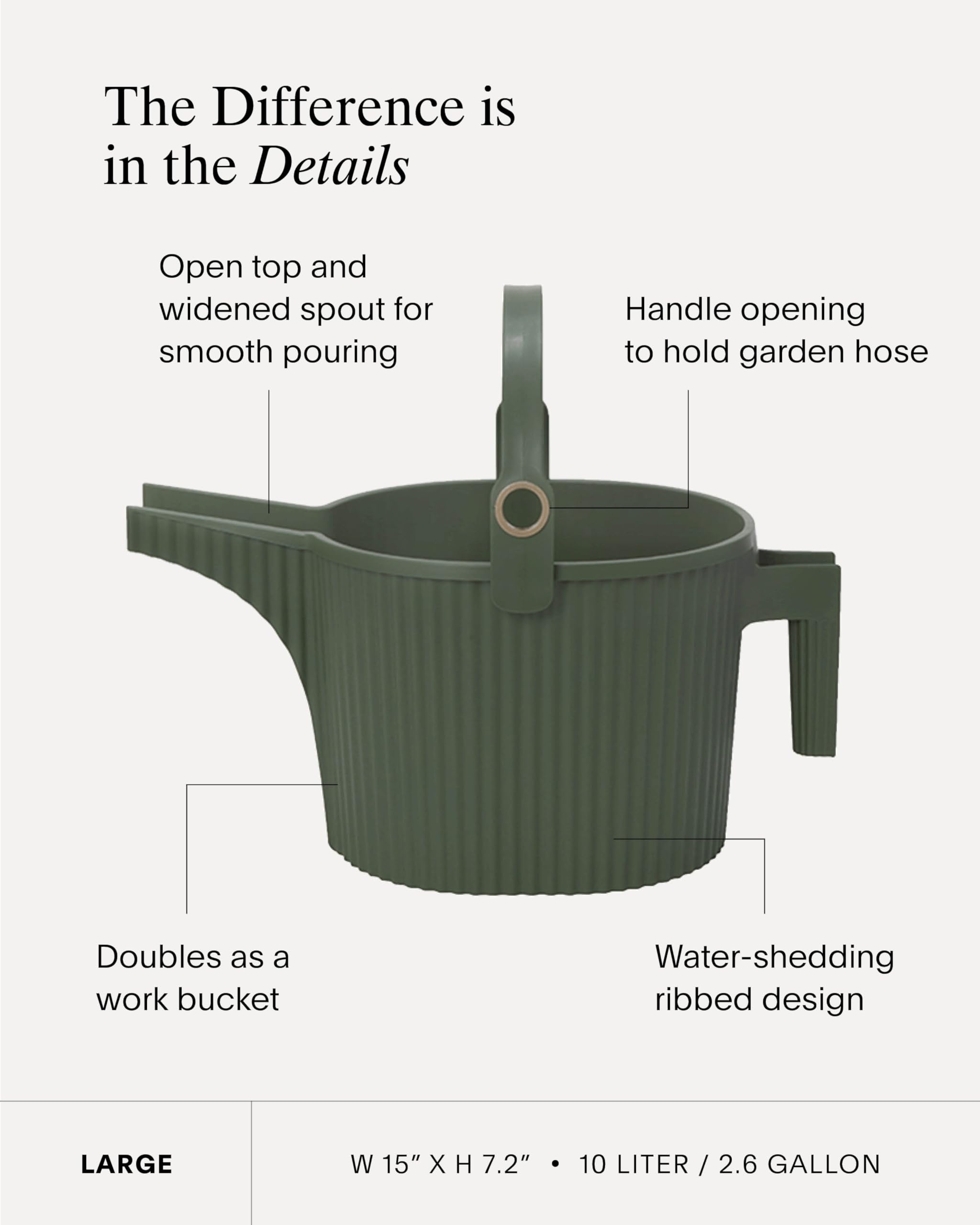 Amazon.com : Hachiman Large Watering Can with Widened Spout | 5 L