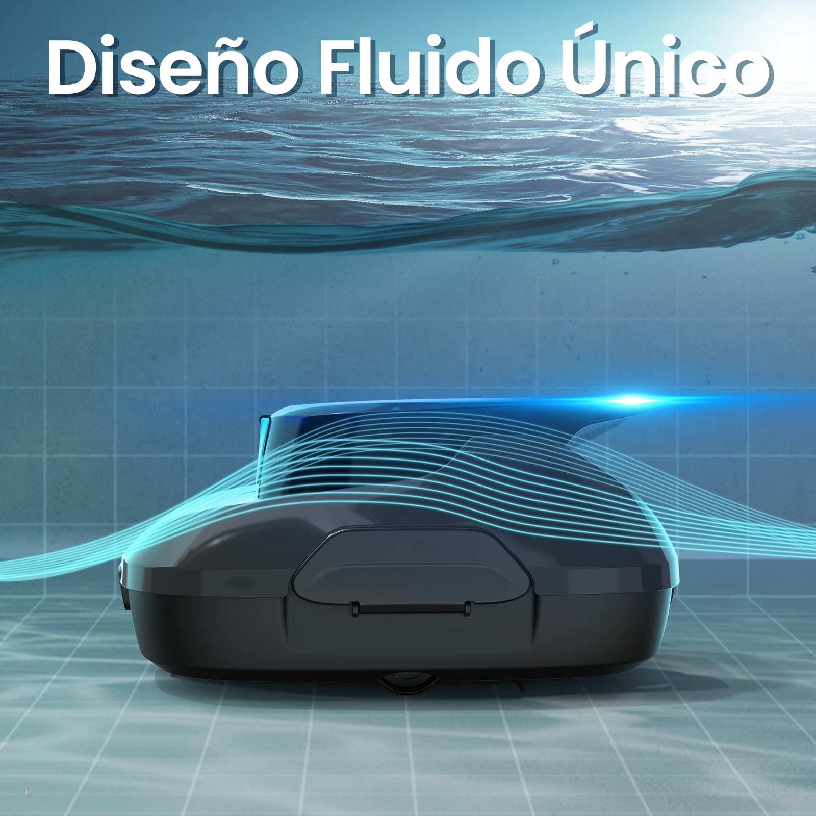 AIPER Scuba SE Limpiafondos Piscina, Robot de Piscina Sin Cable, 90 Minutos de Limpieza, Potente Aspiración, Autoaparcable, para Piscinas Elevadas de hasta 80㎡