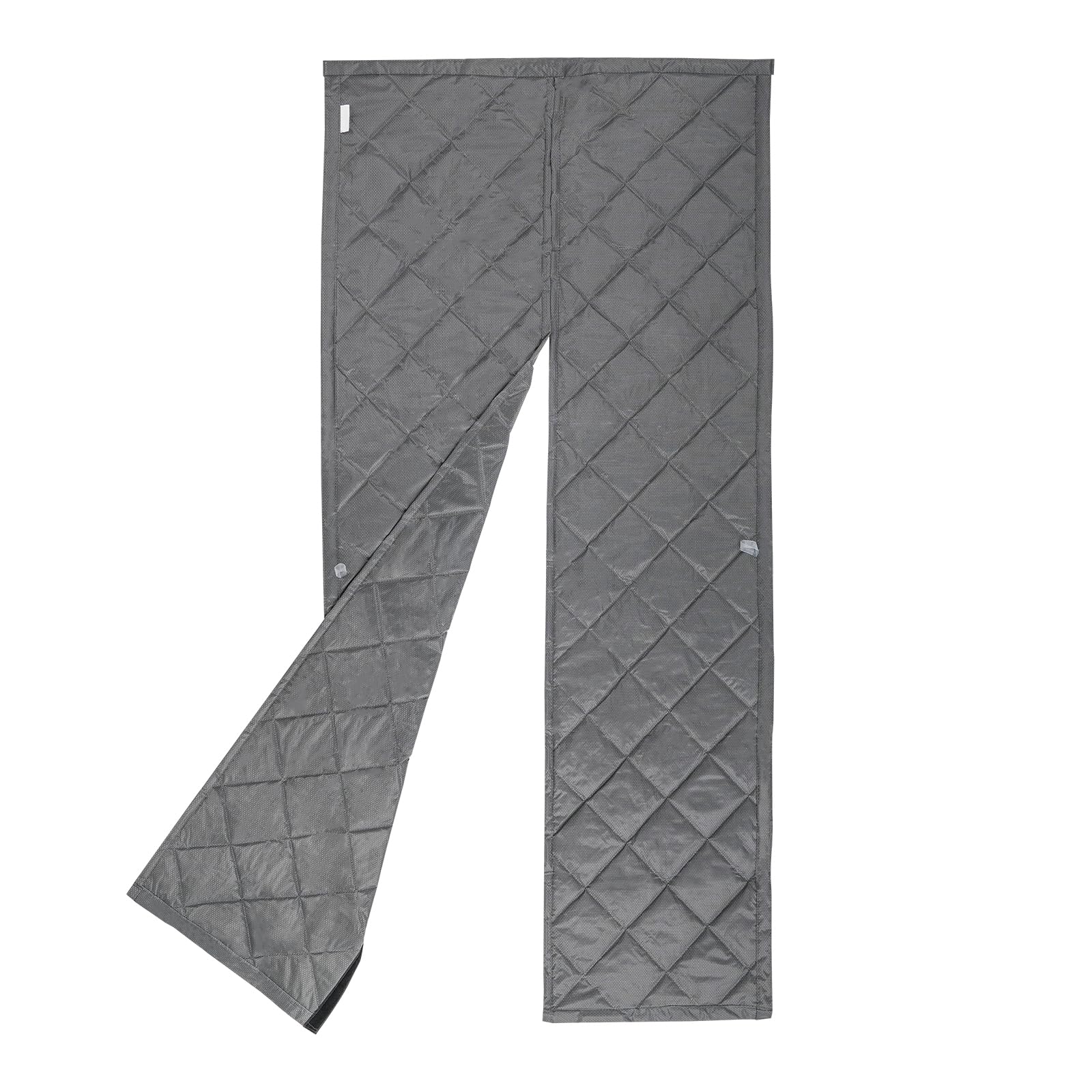 Suvnlsy Grey Magnetic Thermal Insulated Door Curtain, Self-Closing Windproof Soundproof Door Cover With Powerful Magnets, Thickened Oxford Fabric For Room Door Winter Insulation (, 100 X 210)