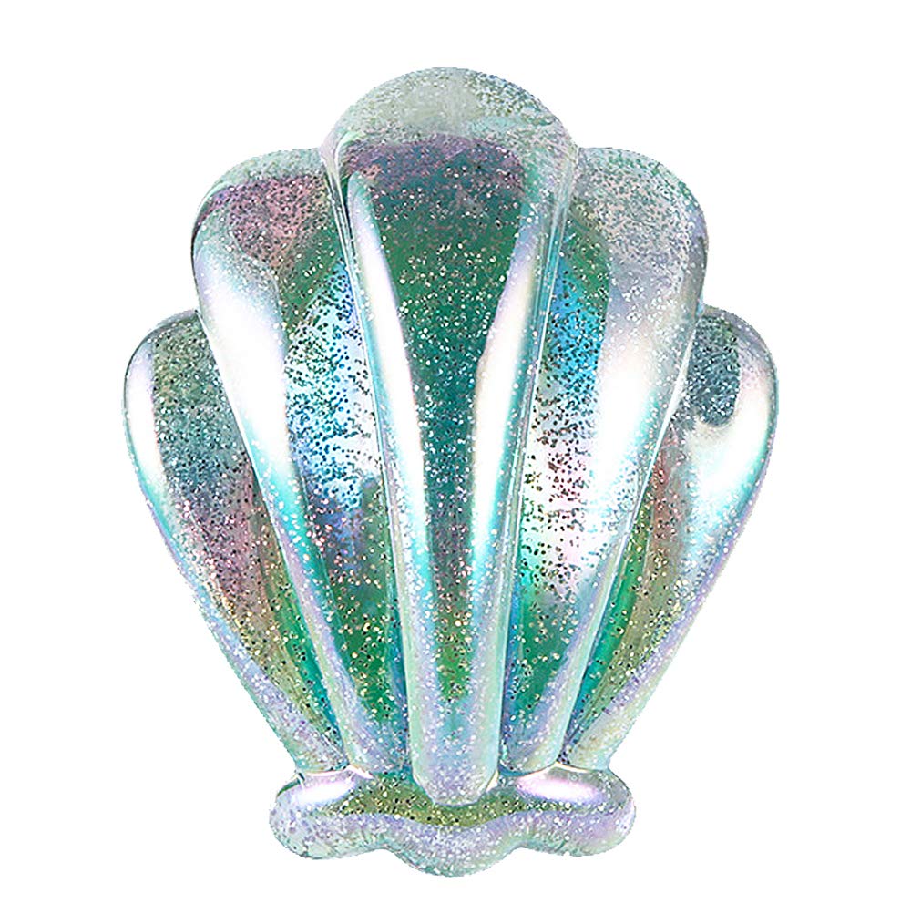 Detangling Brush - Mermaid Detangler Hair Comb or Brush for Wet & Dry Hair - No More Tangle - Ombre Sea Shell (Green)