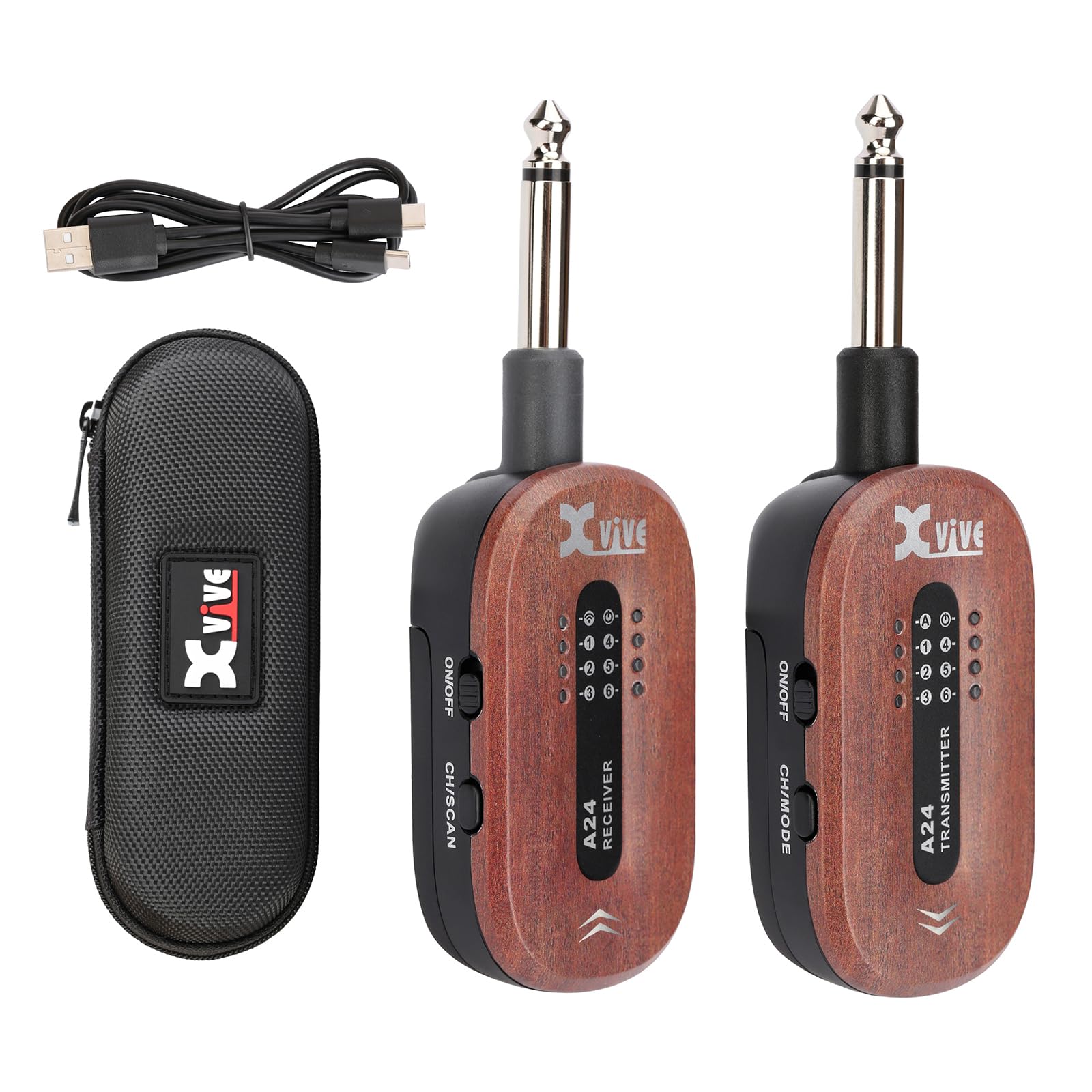 Xvive A24 ギターワイヤレスシステム Amazon | Xvive エックスバイブ A24 Guitar Wireless System XV-A24