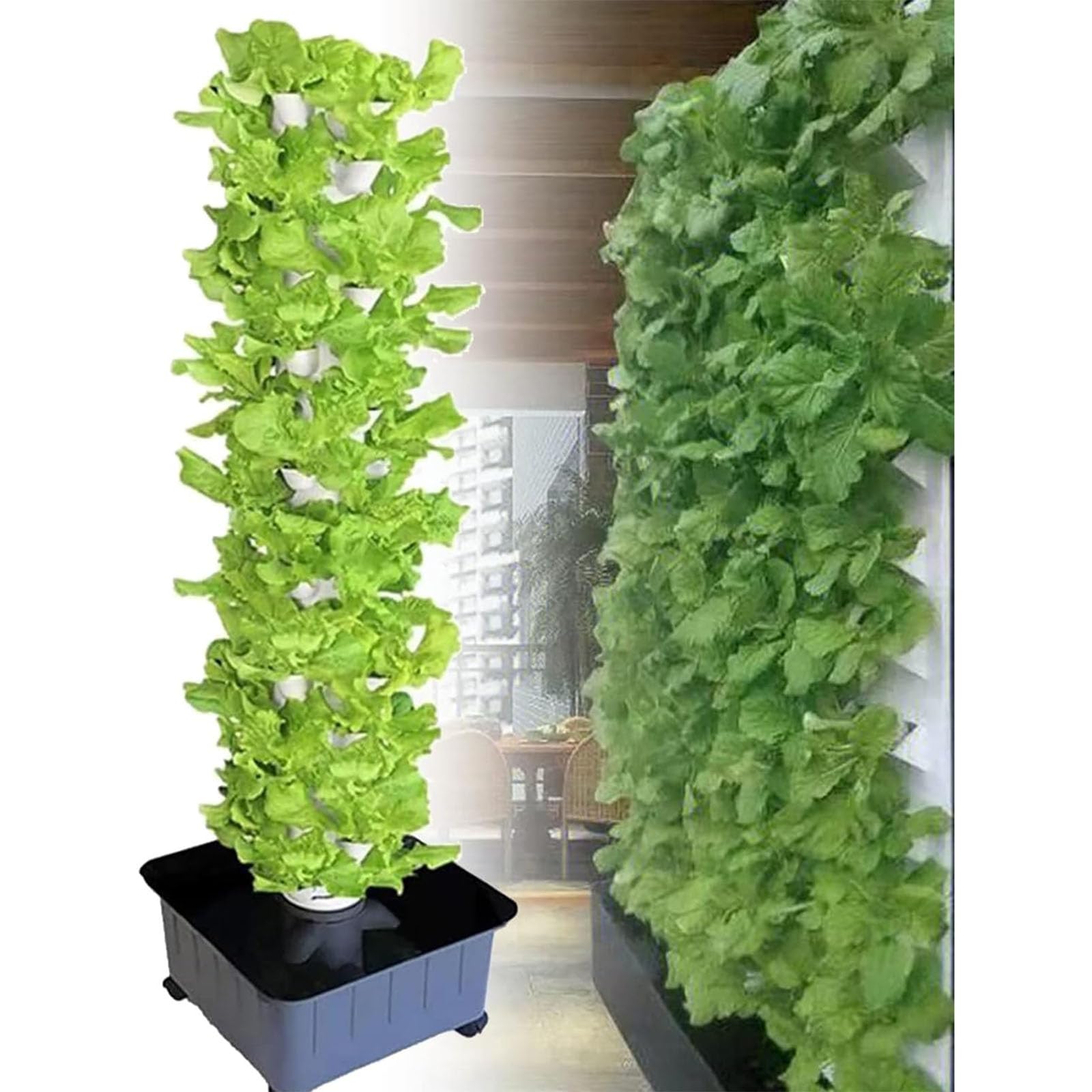 SORVAHydroponic tower, aquaponic growing system, hydroponic growing system kit, 45-hole plant machine, vertical hydroponics, smart garden