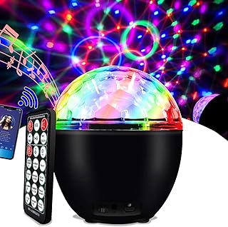 Disco Lights Sound Activated LED Party Stage Lights Automatic Lighting Strobe lights 16 Colors Disco Party Lights with Romote Control &USB Cable, for Kids Festival Birthday Wedding Party Bar Christmas