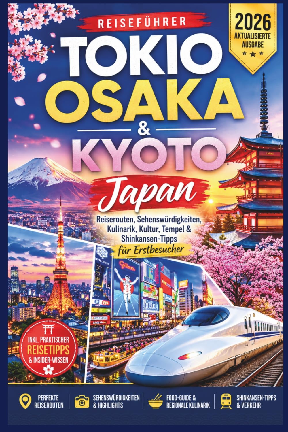 Tokio, Osaka & Kyoto Reiseführer 2026: Japan Reiserouten, Sehenswürdigkeiten, Kulinarik, Kultur, Tempel & Shinkansen-Tipps für Erstbesucher
