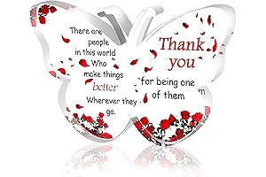 Gratitude Gift for Coworkers - Butterfly Paperweight Keepsake