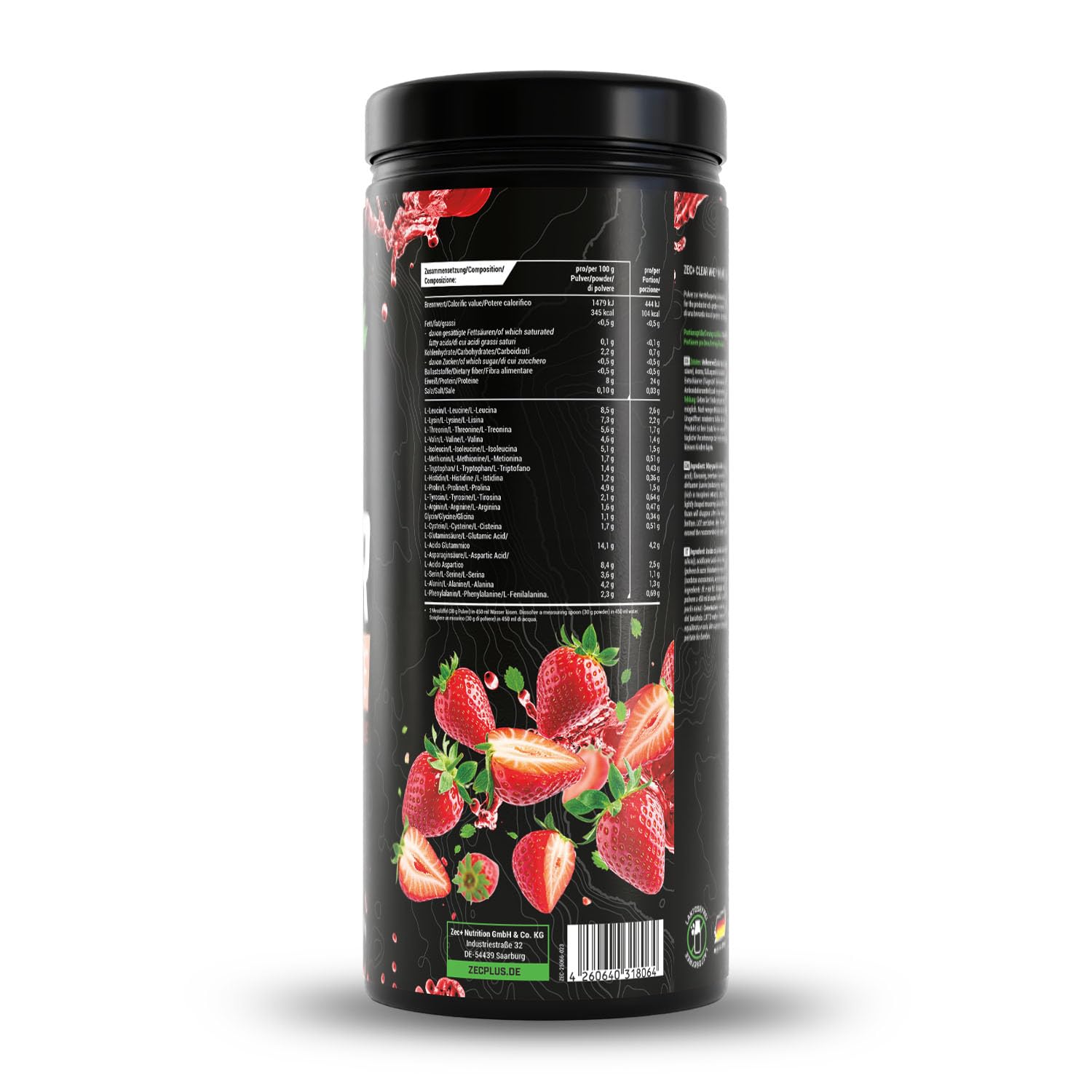 Zec+ Clear Whey Isolate (900g) Fraise - Protéines - Protéines claires