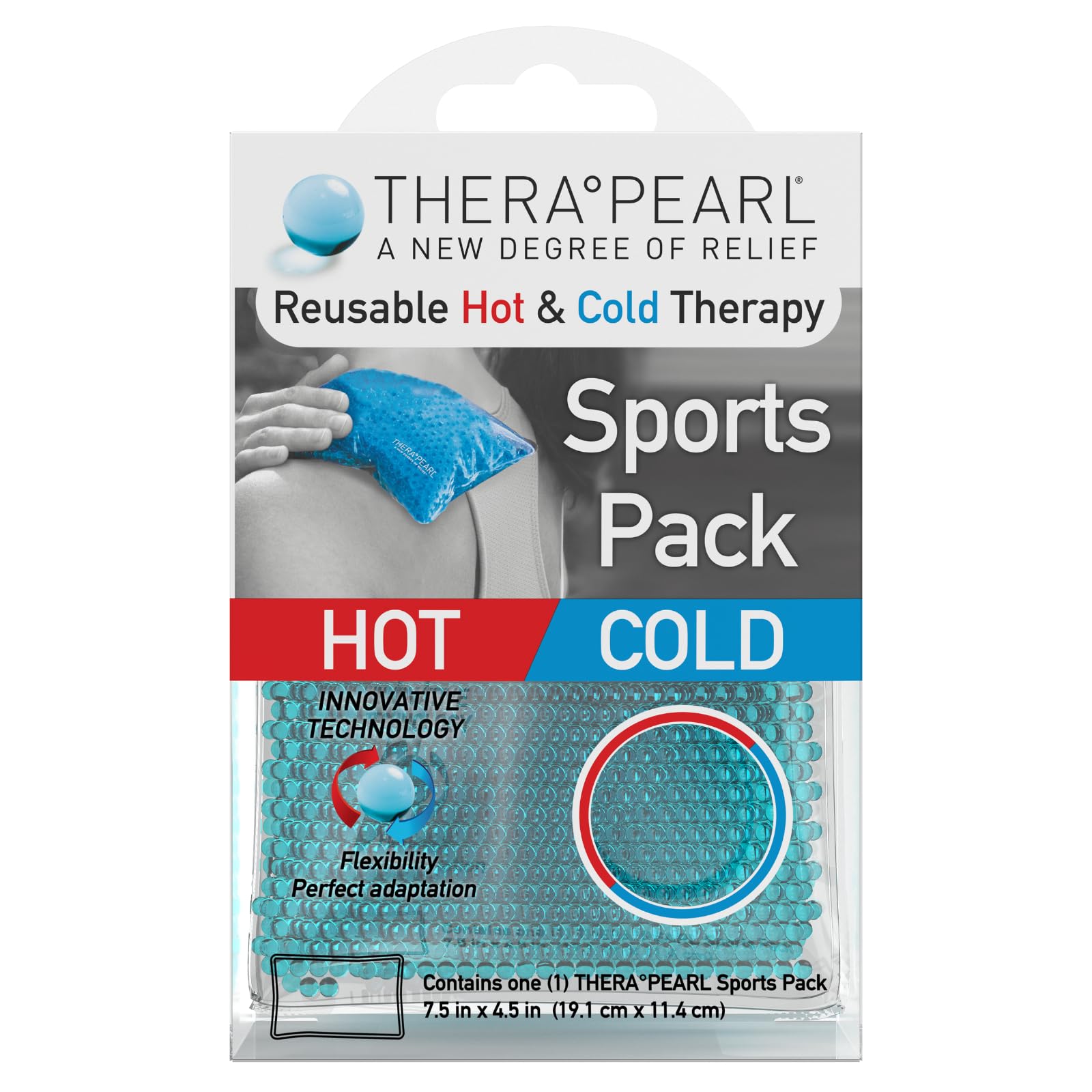 Therapearl Hot & Cold Compress Pad - Effective Relief for Muscle, Joint, Arthritis & Dental Pain - Easy-to-Use Treatment for Sore Muscles - Reusable Pack for Targeted Therapy