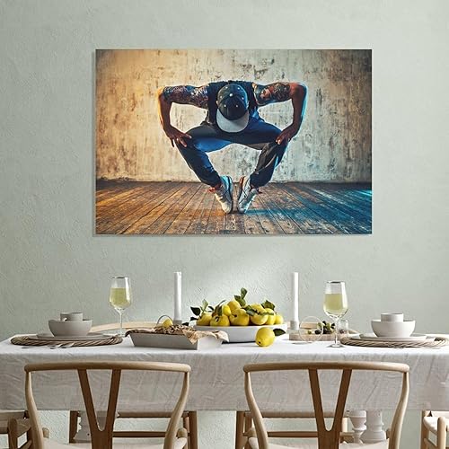 Miniatura 3 de Pósteres de lona para sala de baile de hombre joven, decoración de dormitorio, decoración deportiva, oficina, regalos, decoración de pared, póster
