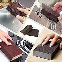 Vista 6 de Esponja de lijado, bloque de lijado surtido de grano 120, esponjas de lijadora húmedas y secas de doble uso para paneles de yeso, esponja de papel