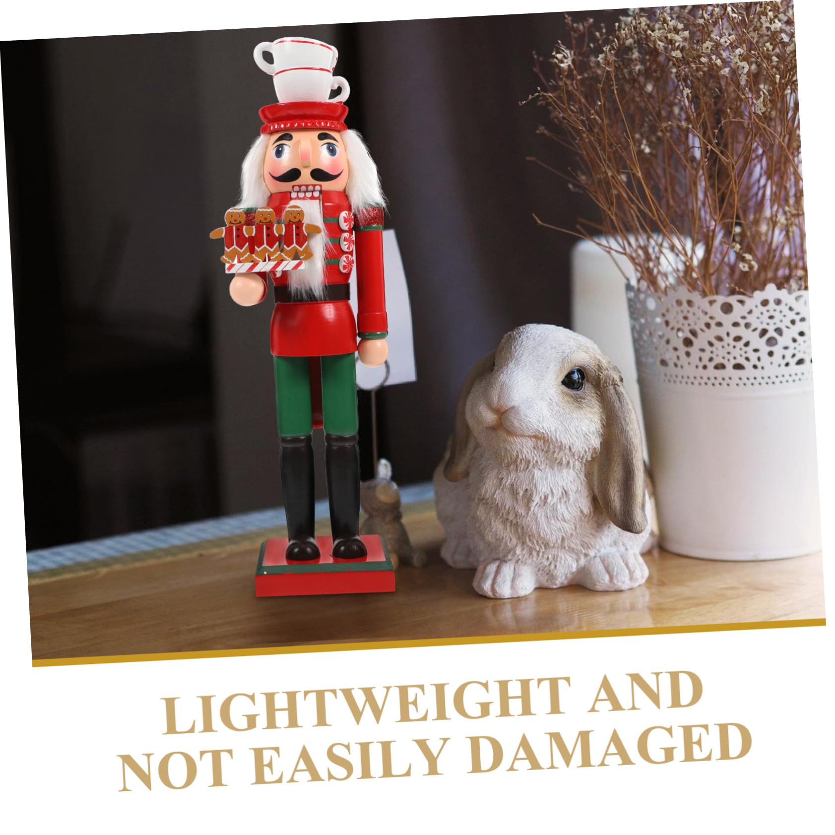 Casse-Noisette Bois Figurine de Soldat Pain Épice Décoration de Ballet pour Noël Objet de Collection pour Fêtes