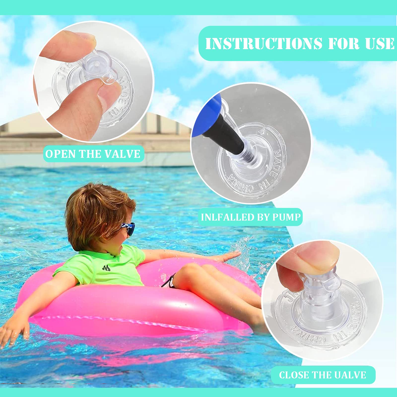 Anello da nuoto gonfiabile per bambini, adulti, materasso ad aria per piscina, giocattolo acquatico, gonfiabile, per ragazzi, ragazze, estate, piscina, spiaggia di sabbia