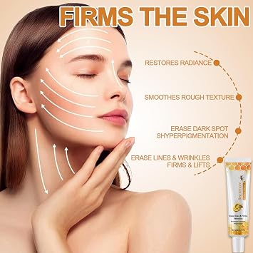 2pcs Bee Venom Wrinkle Removal Cream, Anti Aging Face Cream to Reduce Wrinkles & Tighten Skin, Skin Firming Body Cream, Deep Hydration Moisturizer, Bee Venom Anti-Wrinkle For All Skin Types
