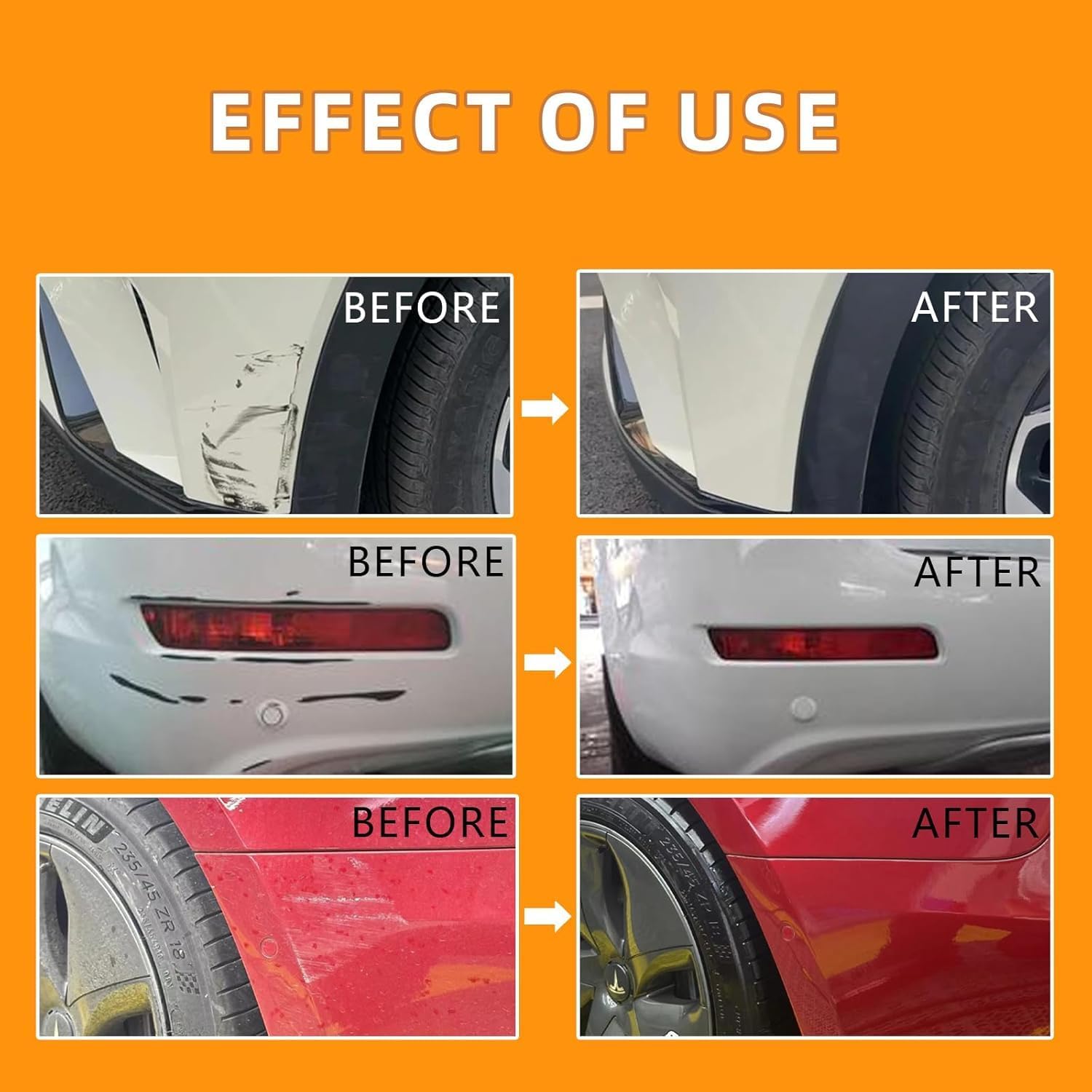 Car Scratch Remover for Vehicles, Deep Scratch Repair Paste with Polishing Wax,Wipe Sponge Car Paint Scratch Repair Polishing Wax for Deep Scratches — view 2