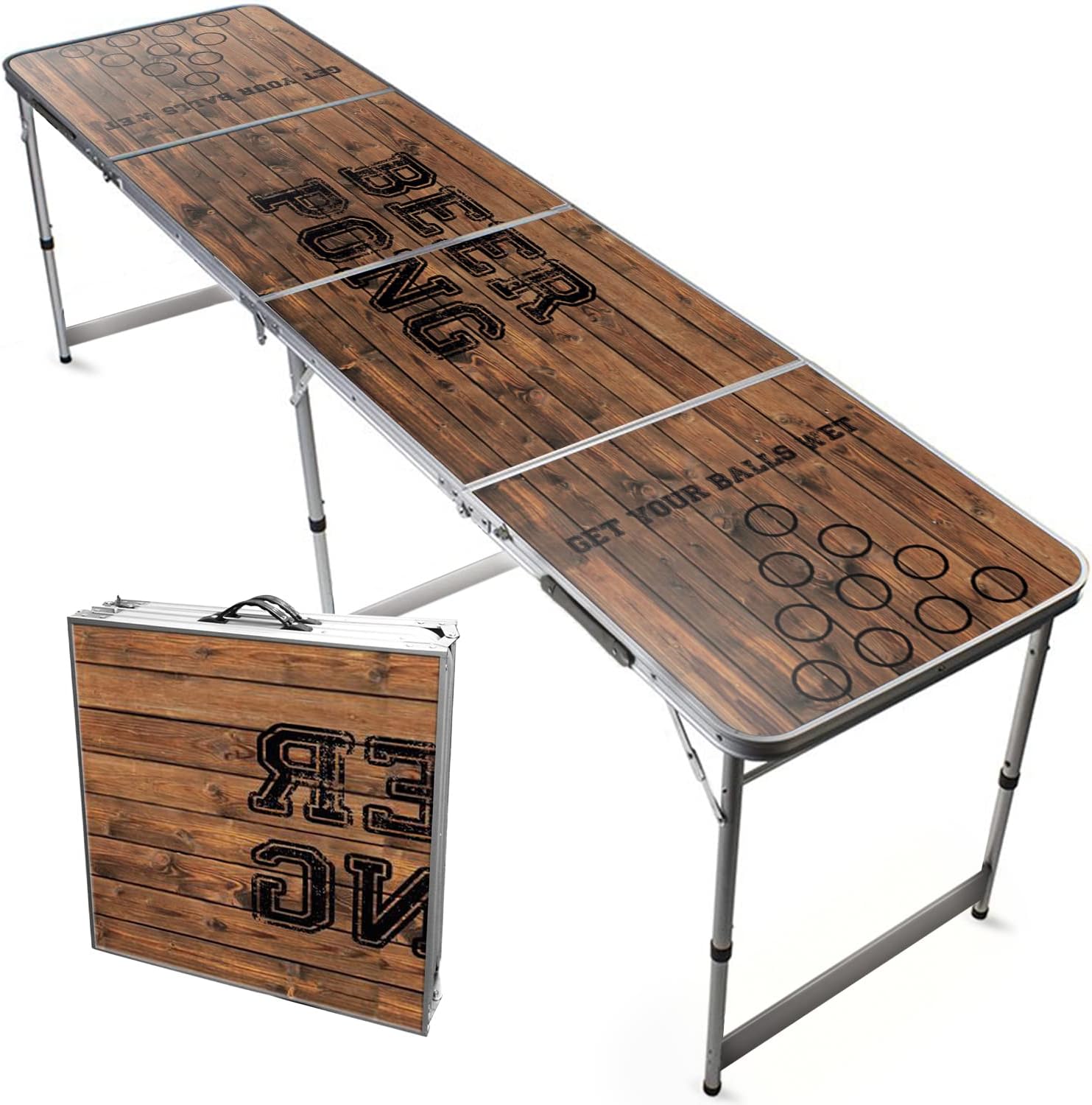 Official Beer Pong® Table | Old School | Premium Quality | Official Dimensions | Waterproof and Scratch Resistant | Stable & Lightweight | Party Games | OriginalCup®