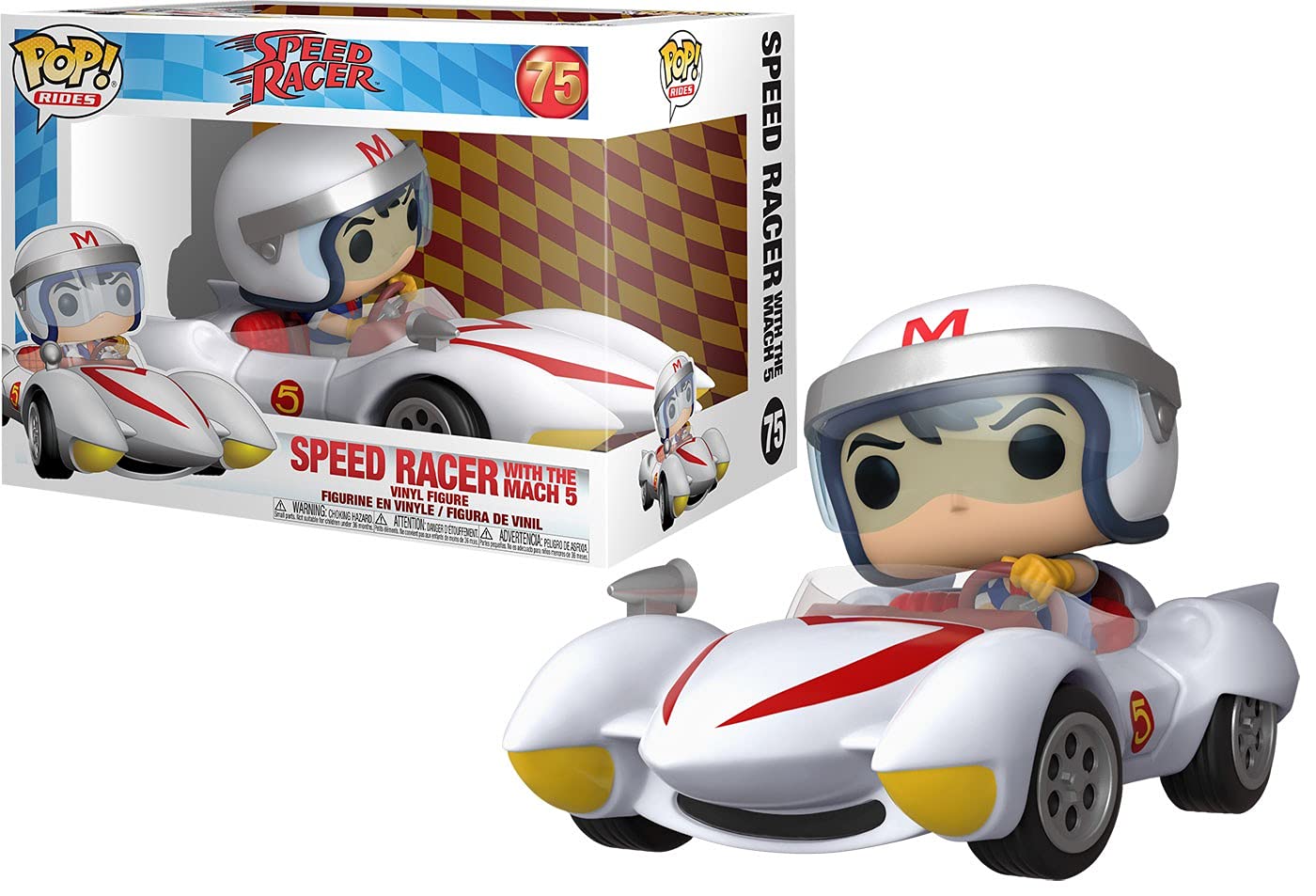 Pop Ride: Speed Racer Speed W/Mach 5, Action Figure 45098, Multi-Colour