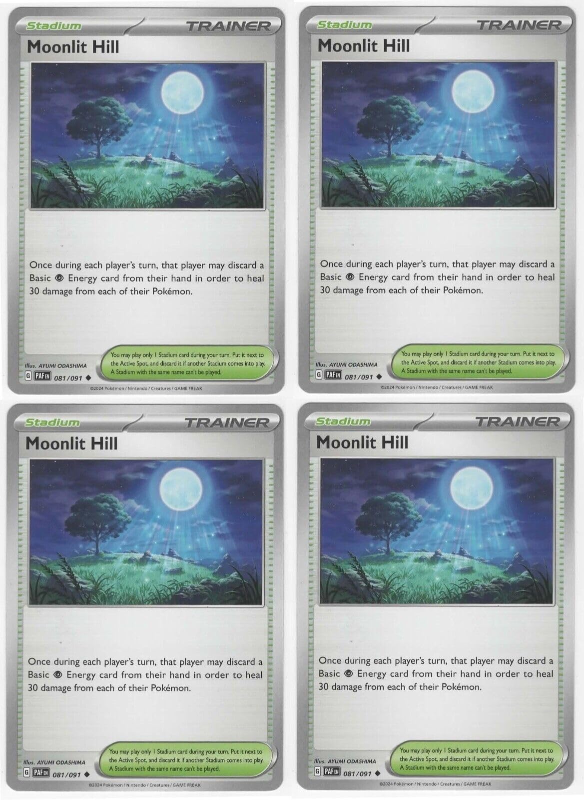 Amazon.com: Moonlit Hill 081/091 - Paldean Fates