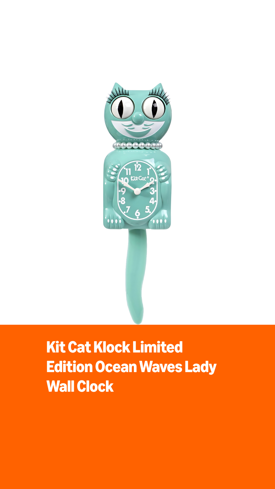 Amazon.com: Kit-Cat Klock Limited Edition Ocean Waves Lady with