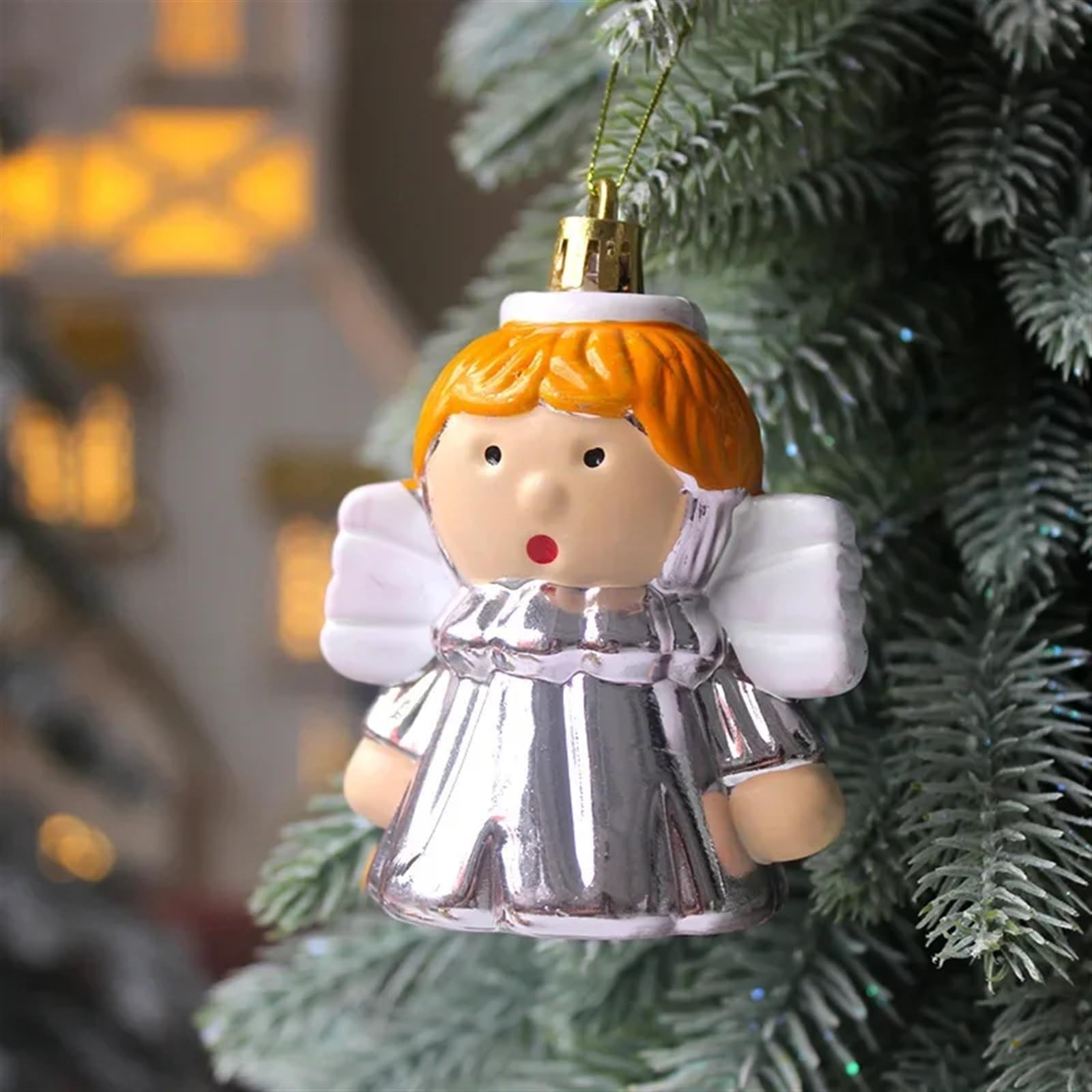 72 bolas de Navidad galvanizadas pintadas para el hogar, adornos para árbol de Navidad, 2-8,5 cm