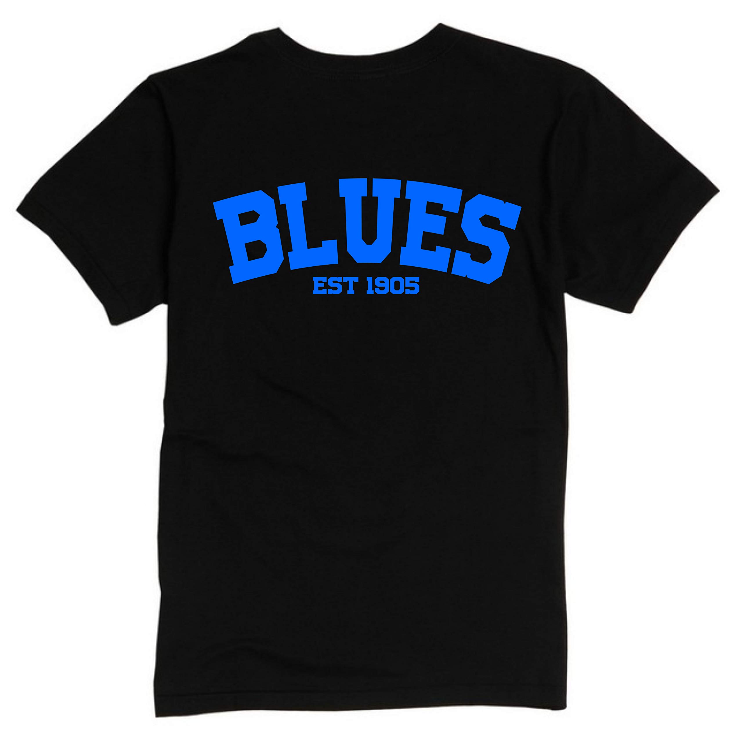All About The Print Men's Black Blues Established In 1905 Premium T Shirt Gift X-Large