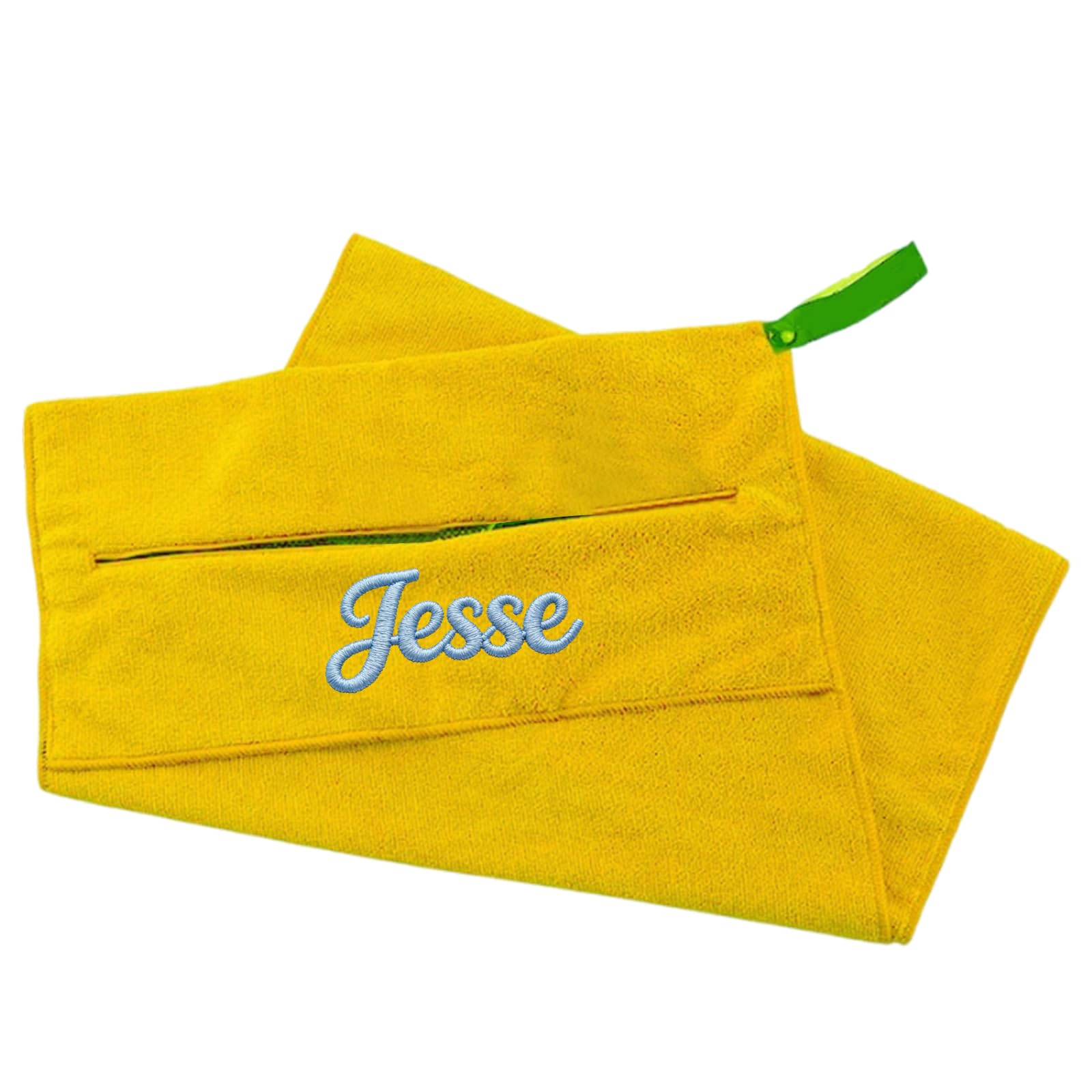 Personalised Embroidered Gym Towel with Zip Pocket – 50 x 135cm Sports Sweat Towel, Custom Absorbent Microfibre Fitness Towel for Gym, Yoga, Camping, Training, Ideal Personalised Gift for Athletes