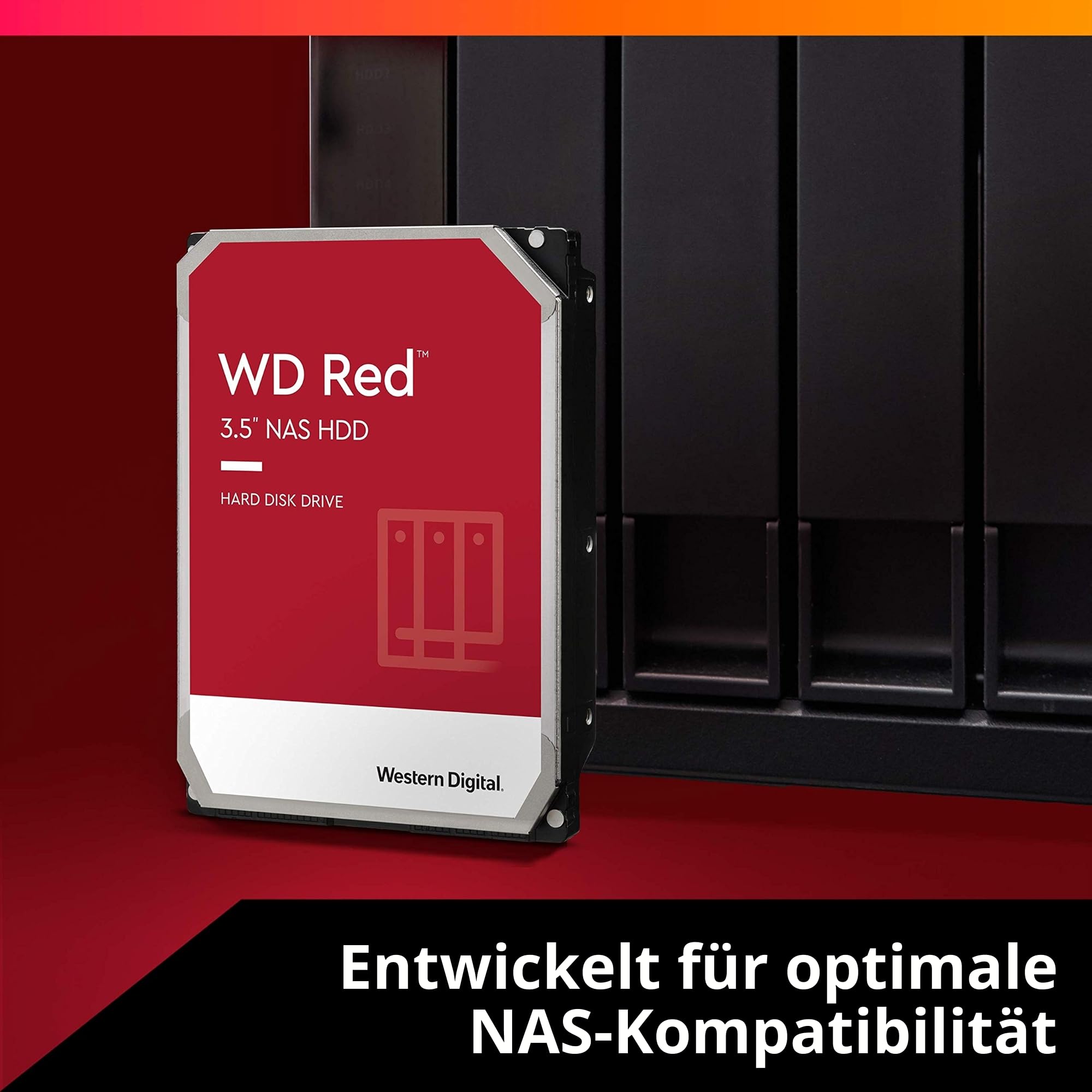 Western Digital Red 4TB 3.5 Zoll NAS Interne Festplatte - 5400 RPM - WD40EFAX