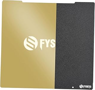 Double Sided Pei Spring Steel Sheet Build Plate Platform Plate 253.8x241mm Textured/Coated for i3 MK2.5 MK3S Replacemnt - Black with Magnetic