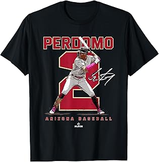 Number and Portrait Geraldo Perdomo Arizona MLBPA T-Shirt