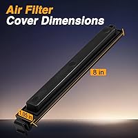 Vista 4 de Cubierta de filtro de aire de cabina para puerta compatible con Nissan 2013-2018 Altima 2016-2018 Maxima 2015-2018 Murano 2013-2018 Pathfinder