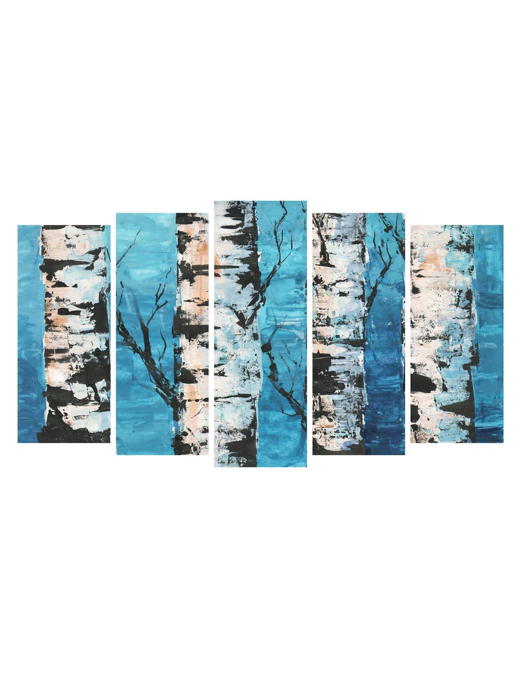 999STORE Multiple Framed Printed Abstract Painted Canvas Painting