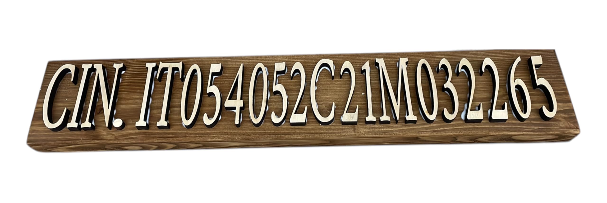 Insegna in legno personalizzata