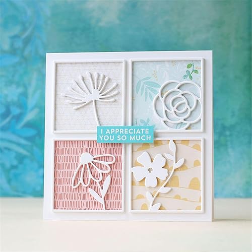 Miniatura 38 de Plantillas de corte con marco de fondo 3D, plantillas metálicas para álbumes de recortes, herramientas de manualidades DIY, plantilla de repujado