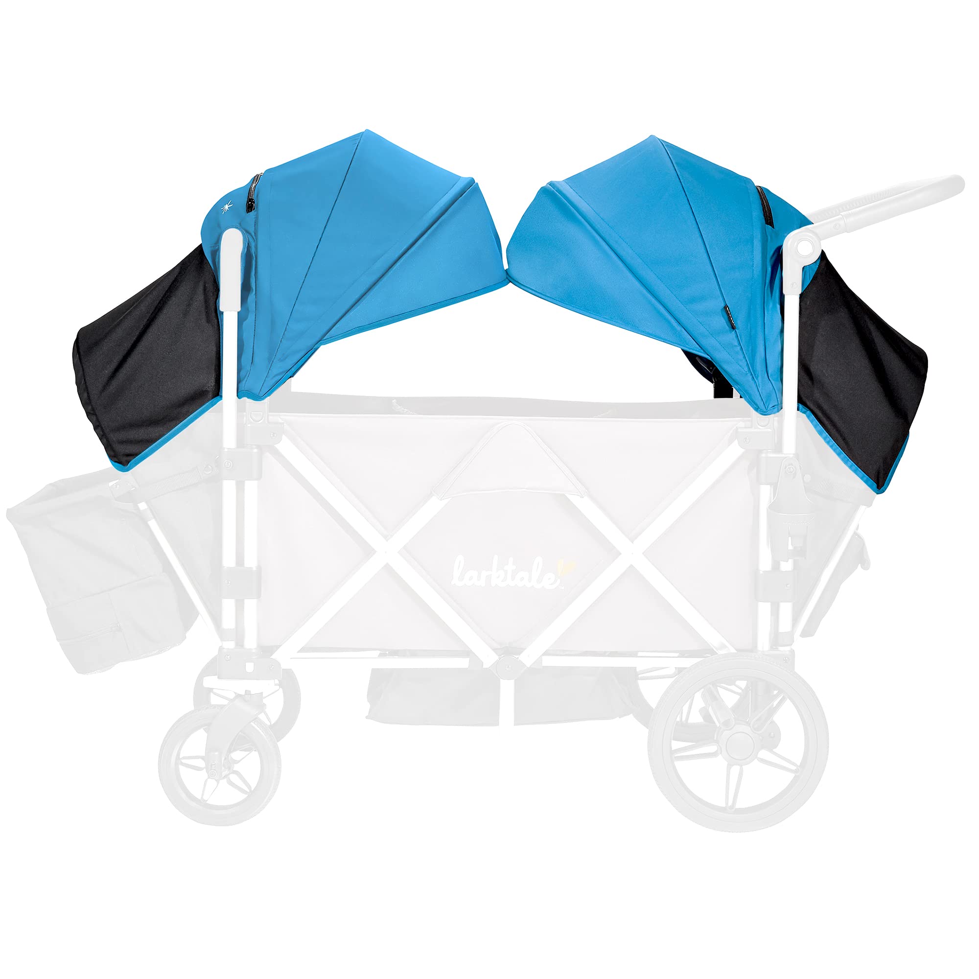 LarktaleSun Canopy Set for The Caravan Stroller/Wagon, Freshwater Blue