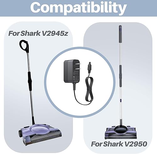 Miniatura 2 de Cable de vacío para Shark V2945Z XA2950 V2950 YLS0041T110025 YLS0041-T110025 Cargador para cable de alimentación de repuesto de vacío Shark