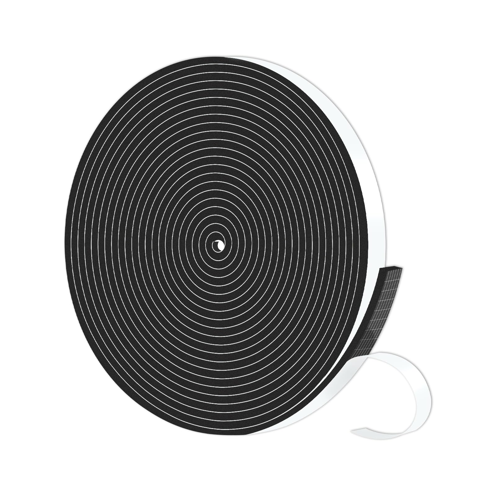 Door Seal Strip,High Density CR Insulation Tape,3/8 in x 1/8 in x 16.5Ft