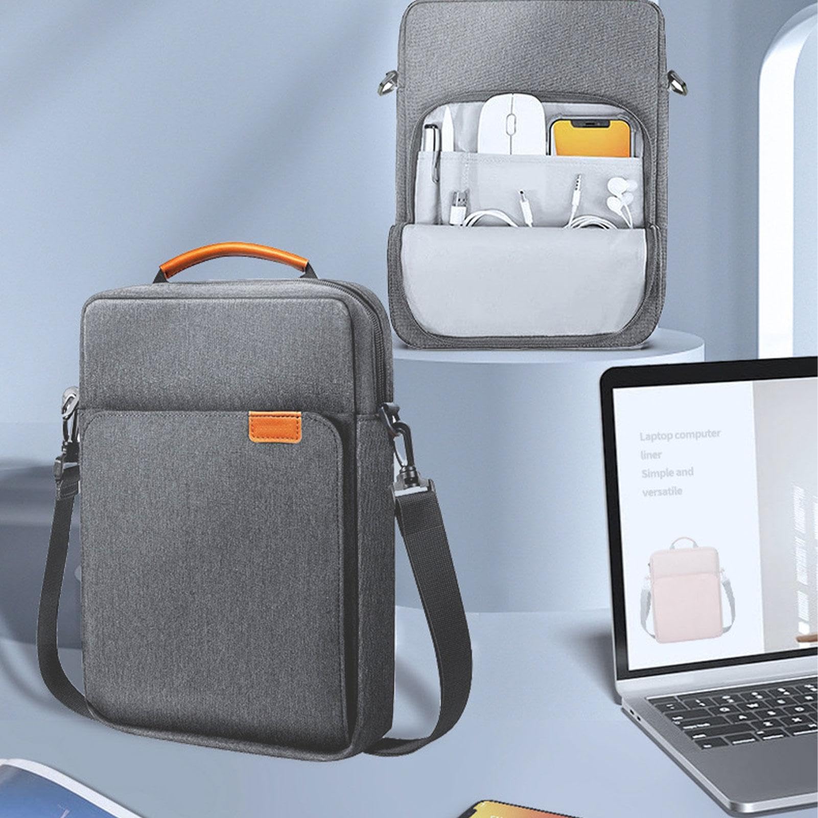 Sacoche pour Tablette, étui de Transport pour Tablette | Sac de Voyage à poignée avec bandoulière | Étui pour Tablette, Pochette de Protection, Sac pour Tablette de 13 Pouces pour l'école