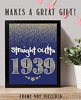 Vista 3 de Straight Outta 1939-11x14 Unframed Art Print - Great Gift and Birthday Party Decoration
